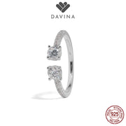 DAVINA Ladies Luna Ring Sterling Silver 925