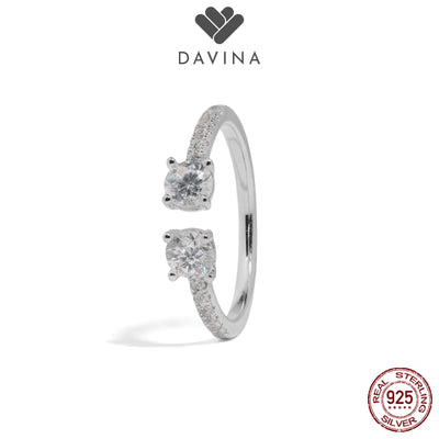 DAVINA Ladies Luna Ring Sterling Silver 925