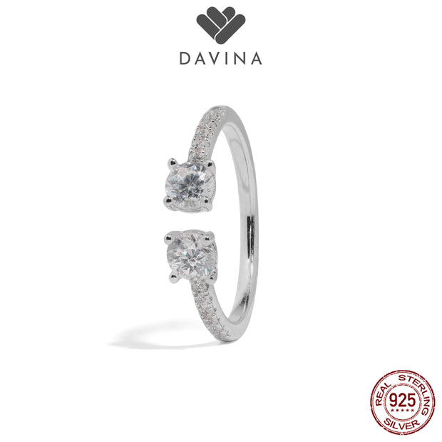 DAVINA Ladies Luna Ring Sterling Silver 925