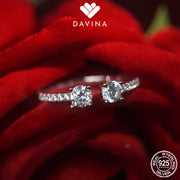 DAVINA Ladies Luna Ring Sterling Silver 925