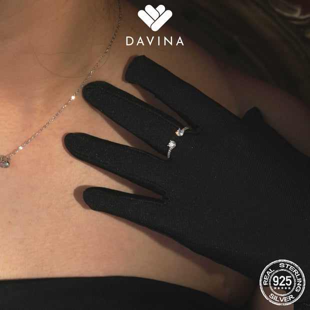 DAVINA Ladies Luna Ring Sterling Silver 925