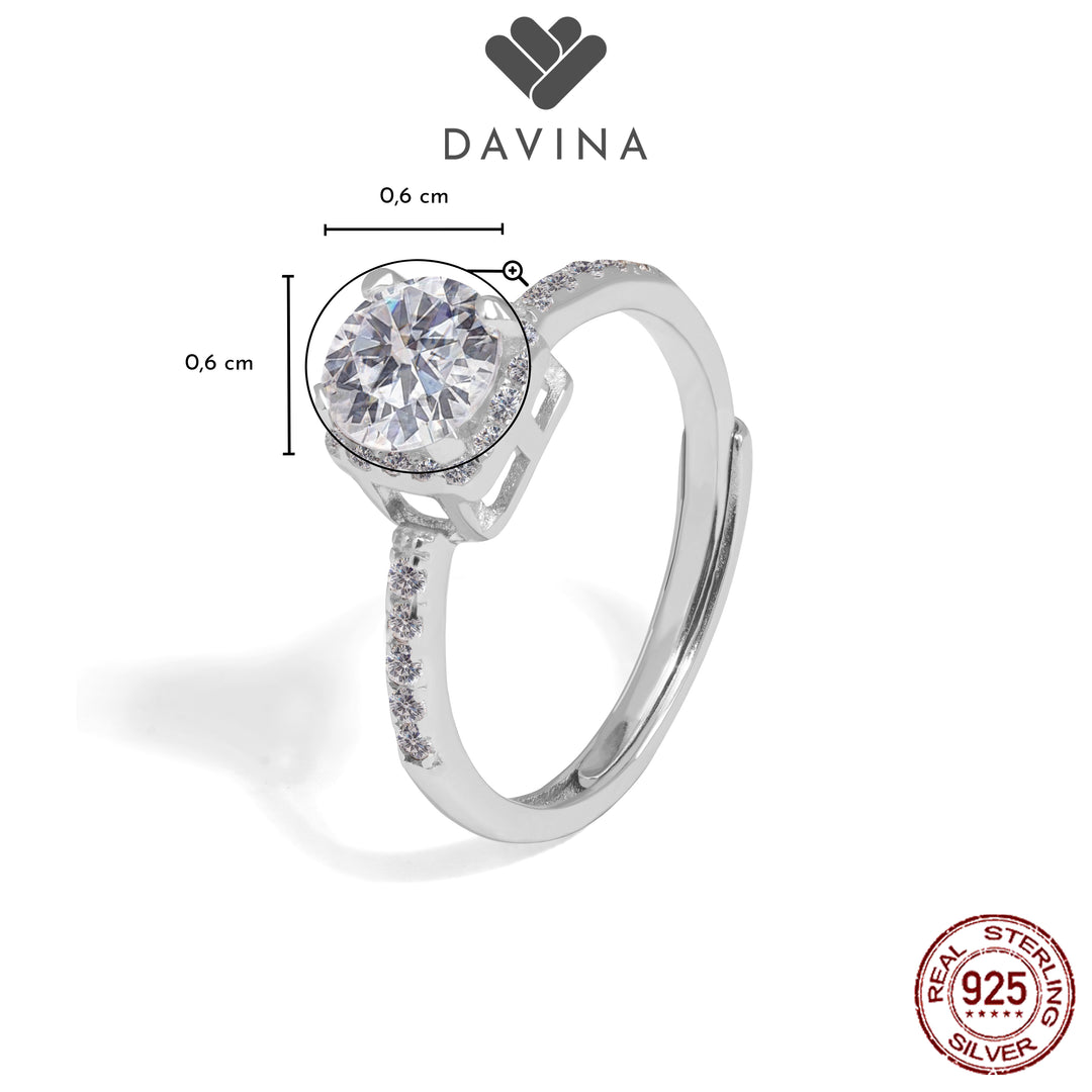DAVINA Ladies Kezya Ring Sterling Silver 925