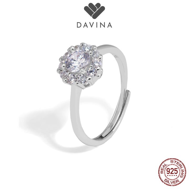 DAVINA Ladies Shiny Ring Sterling Silver 925