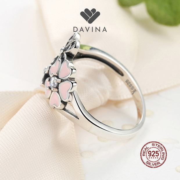 DAVINA Ladies Cherry Ring Sterling Silver 925