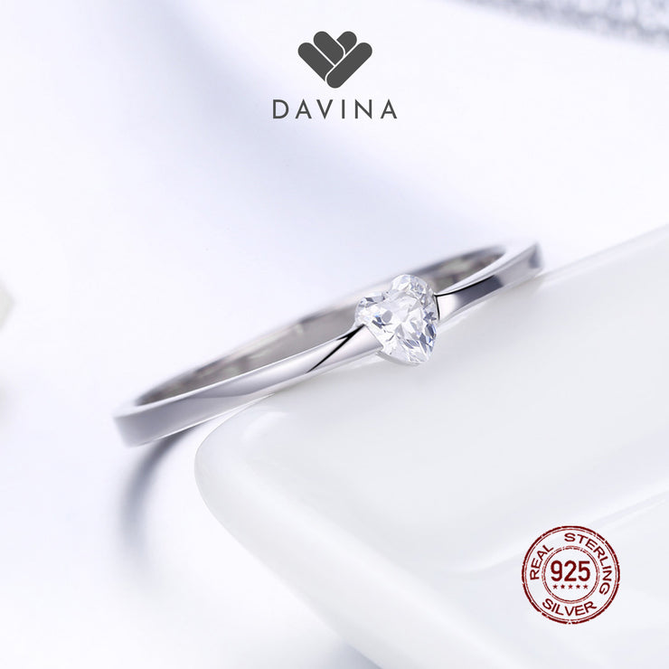 DAVINA Ladies Kate Ring Sterling Silver 925