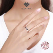 DAVINA Ladies Adeline Ring Sterling Silver 925