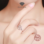 DAVINA Ladies Misty Ring Sterling Silver 925