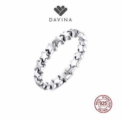 DAVINA Ladies Star Ring Sterling Silver 925