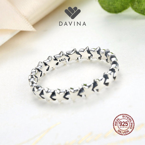 DAVINA Ladies Star Ring Sterling Silver 925