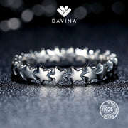 DAVINA Ladies Star Ring Sterling Silver 925