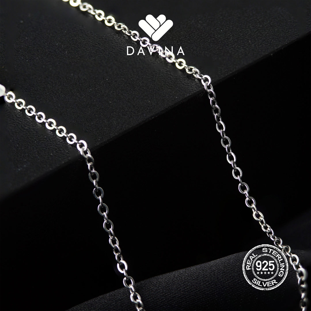 DAVINA Ladies Cable Chain Sterling Silver 925