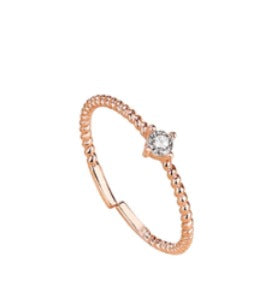 DAVINA Ladies Winny Ring Rose Gold Sterling Silver 925