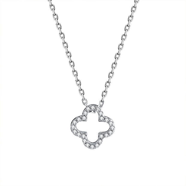 Davina Ladies Fleur Necklace Sterling Silver 925