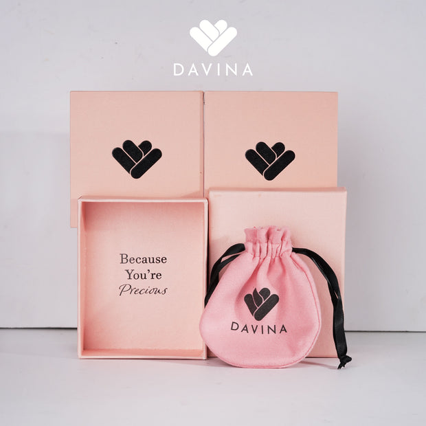 DAVINA Ladies Cesyla Earrings Gold Color Sterling Silver 925