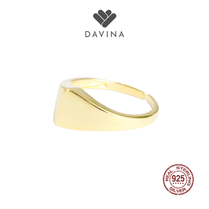 DAVINA Ladies Abira Ring Gold Color Sterling Silver 925
