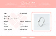 DAVINA Couple Evan Zeline Rings Silver Color S925