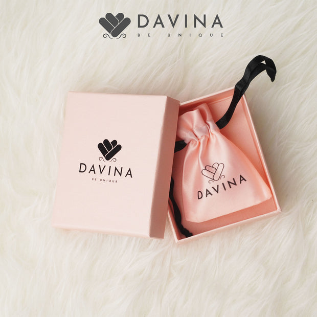 DAVINA Ladies Moonie Earrings Rose Gold Color S925