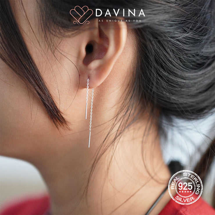 DAVINA Ladies Delilah Earrings Silver Color S925