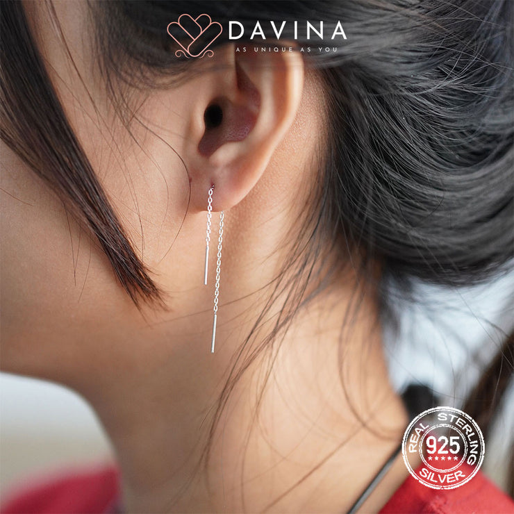 DAVINA Ladies Delilah Earrings Sterling Silver 925