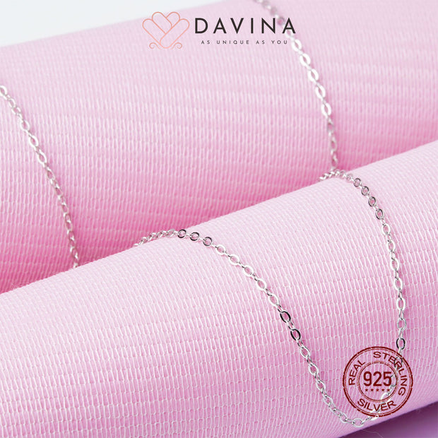 DAVINA Ladies Cable Chain Sterling Silver 925