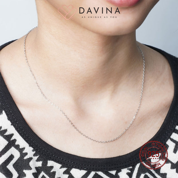 DAVINA Ladies Cable Chain Sterling Silver 925