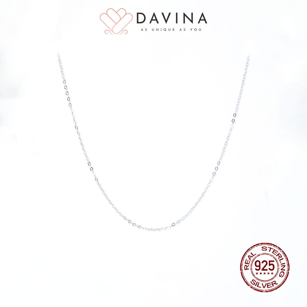 DAVINA Ladies Cable Chain Sterling Silver 925 - Main Image