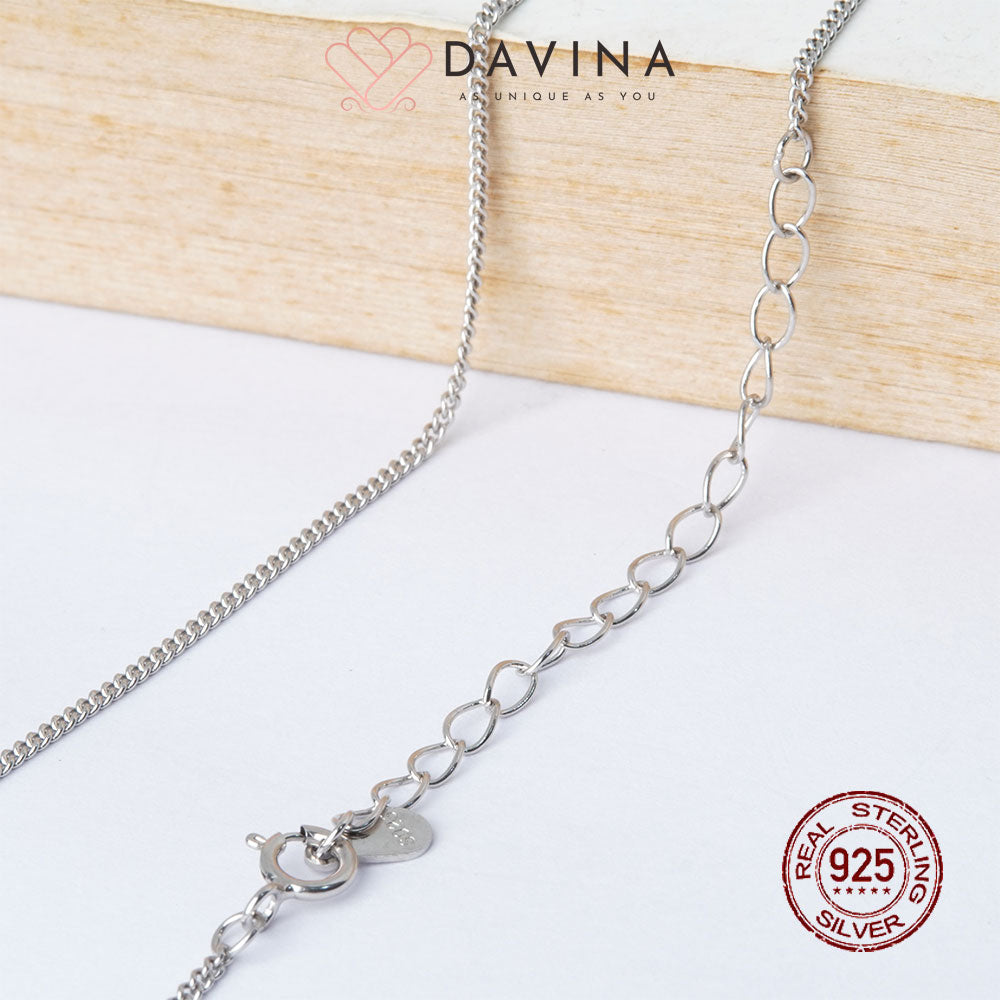 DAVINA Ladies Curb Chain Sterling Silver 925