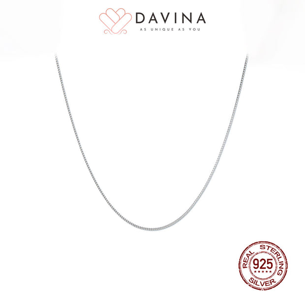 DAVINA Ladies Curb Chain Sterling Silver 925