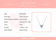 DAVINA Ladies Maeve Necklace Silver Color S925