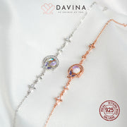 DAVINA Ladies Moonlight Bracelet Silver Color S925