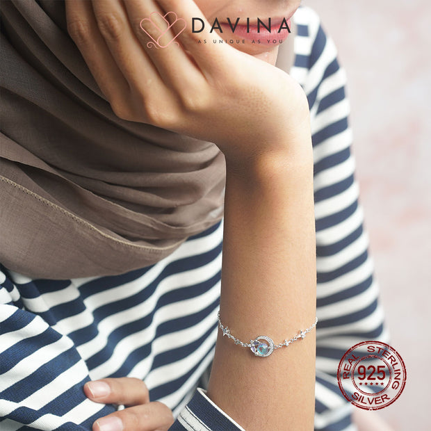 DAVINA Ladies Moonlight Bracelet Silver Color S925