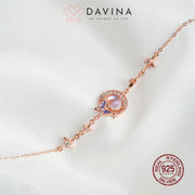DAVINA Ladies Moonlight Bracelet Rose Gold Color S925