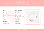 DAVINA Ladies Ivelle Bracelet Rose Gold Color S925