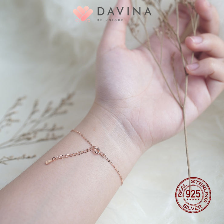 DAVINA Ladies Adiel Bracelet Rose Gold Color S925