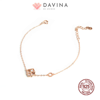 DAVINA Ladies Adiel Bracelet Rose Gold Color S925
