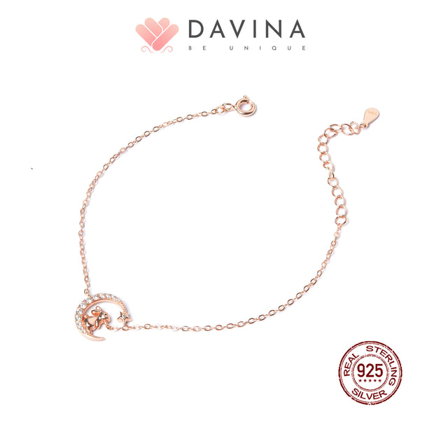 DAVINA Ladies Chinese Zodiac Bracelet Rose Gold Color S925