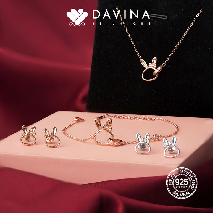DAVINA Ladies Rarita Bracelet Rose Gold Color Sterling Silver 925