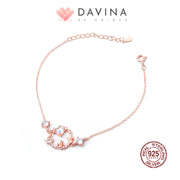 DAVINA Ladies Coco Bracelet Rose Gold Color S925