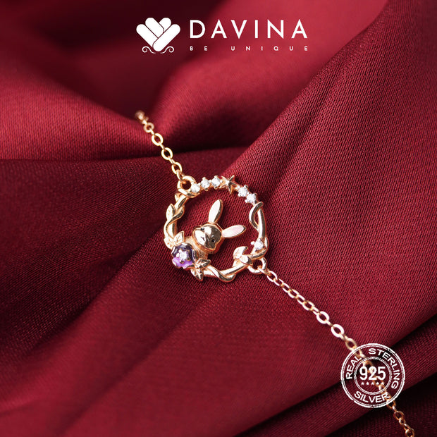 DAVINA Ladies Renita Bracelet Rose Gold Color S925