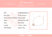 DAVINA Ladies Renita Bracelet Rose Gold Color S925