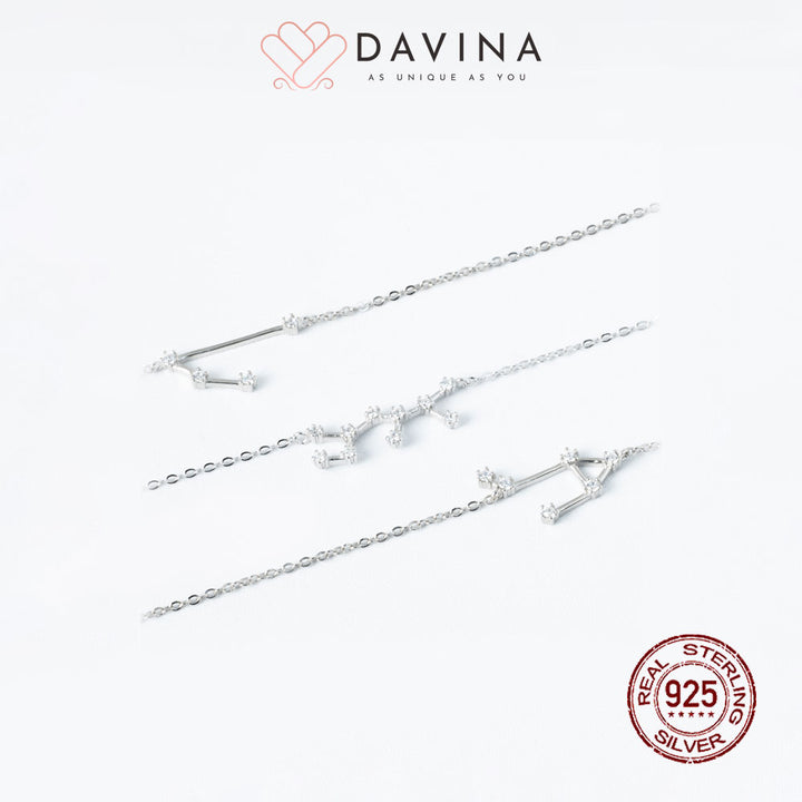 DAVINA Ladies Zodiac Bracelet Sterling Silver 925