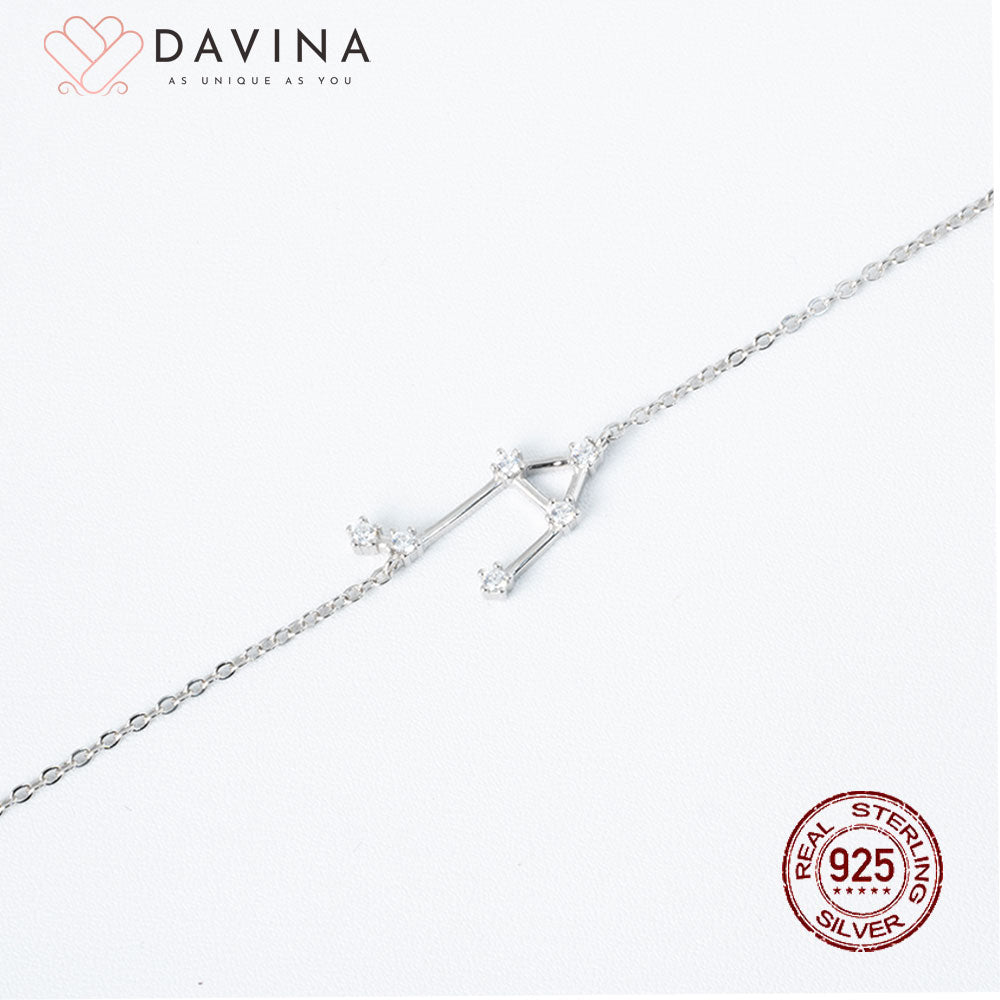 DAVINA Ladies Zodiac Bracelet Sterling Silver 925
