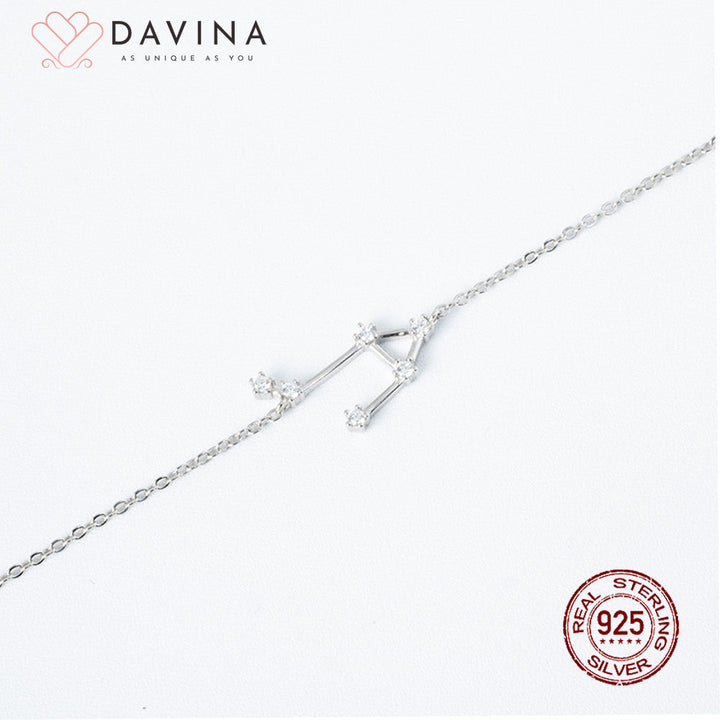 DAVINA Ladies Zodiac Bracelet Sterling Silver 925