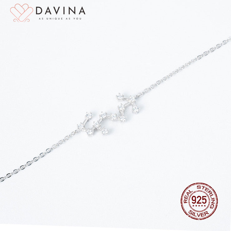 DAVINA Ladies Zodiac Bracelet Silver Color S925