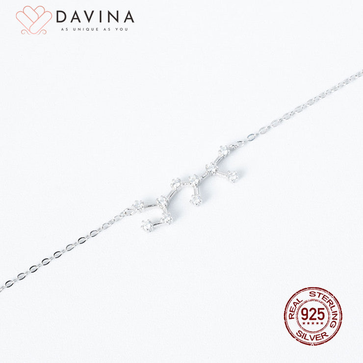 DAVINA Ladies Zodiac Bracelet Silver Color S925