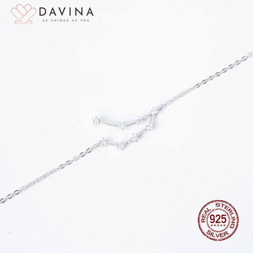 DAVINA Ladies Zodiac Bracelet Sterling Silver 925