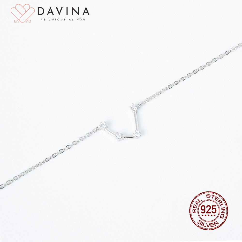DAVINA Ladies Zodiac Bracelet Sterling Silver 925