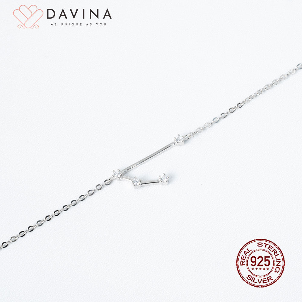 DAVINA Ladies Zodiac Bracelet Sterling Silver 925