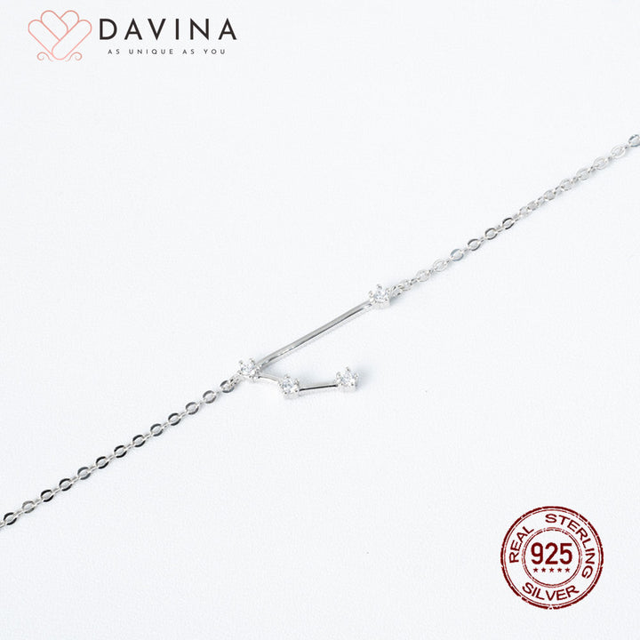 DAVINA Ladies Zodiac Bracelet Sterling Silver 925