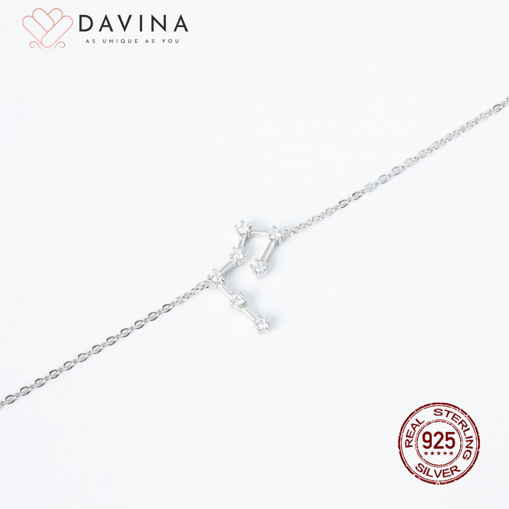 DAVINA Ladies Zodiac Bracelet Sterling Silver 925